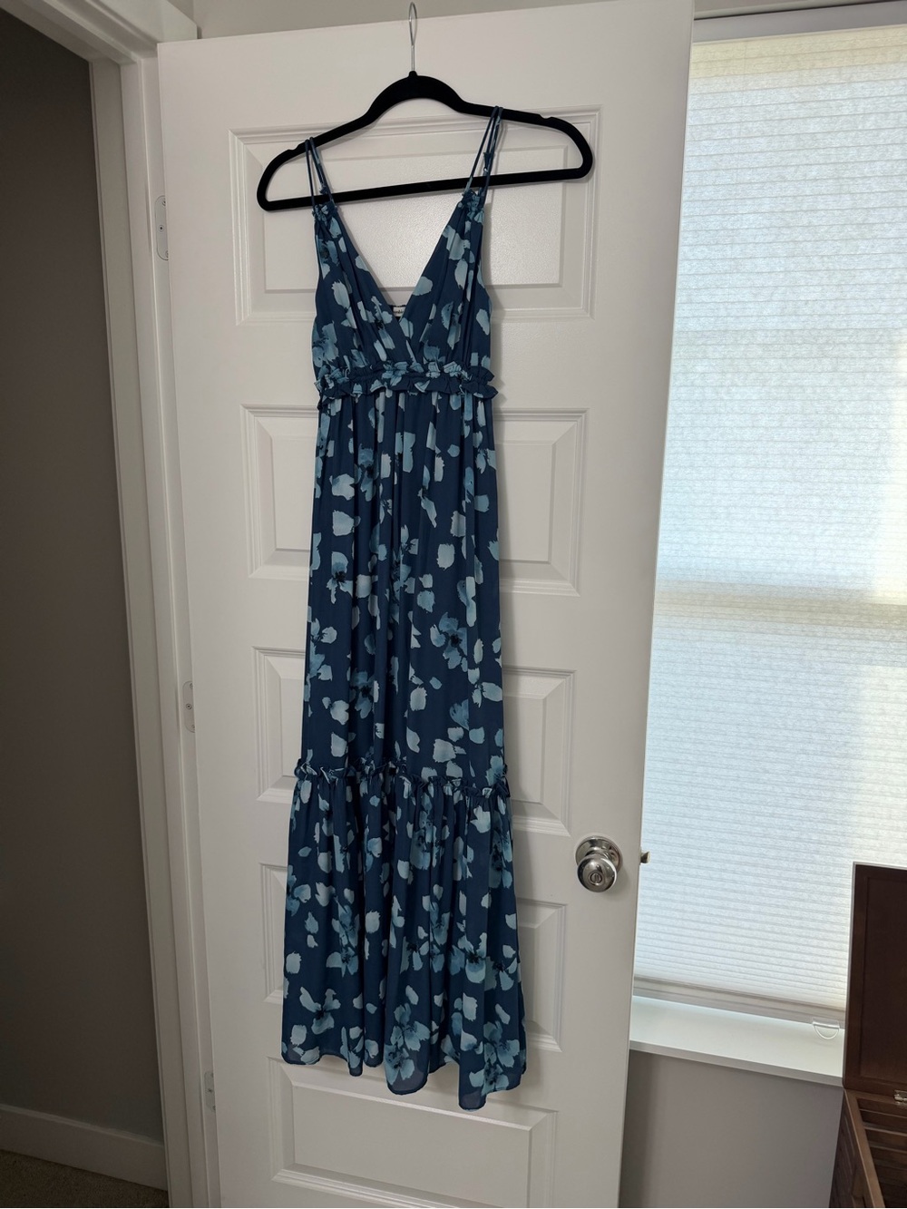 Abercrombie & Fitch Blue Floral Midi Dress